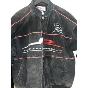 Vintage Dale Earnhardt Jr Leather Jacket Mens XL  Budweiser #8  Racing Nascar